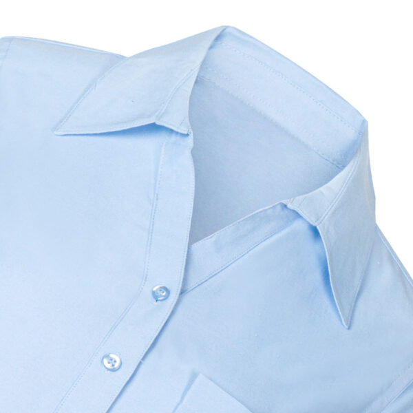 BLUSA OXFORD MUJER, MANGA LARGA