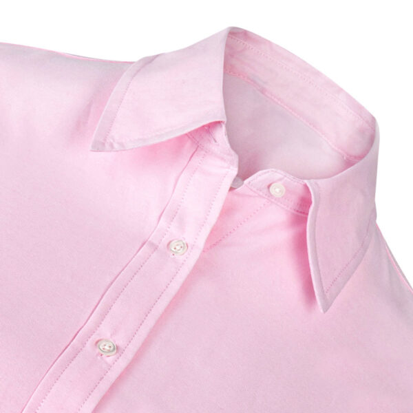 BLUSA ROSADA OXFORD MANGA LARGA